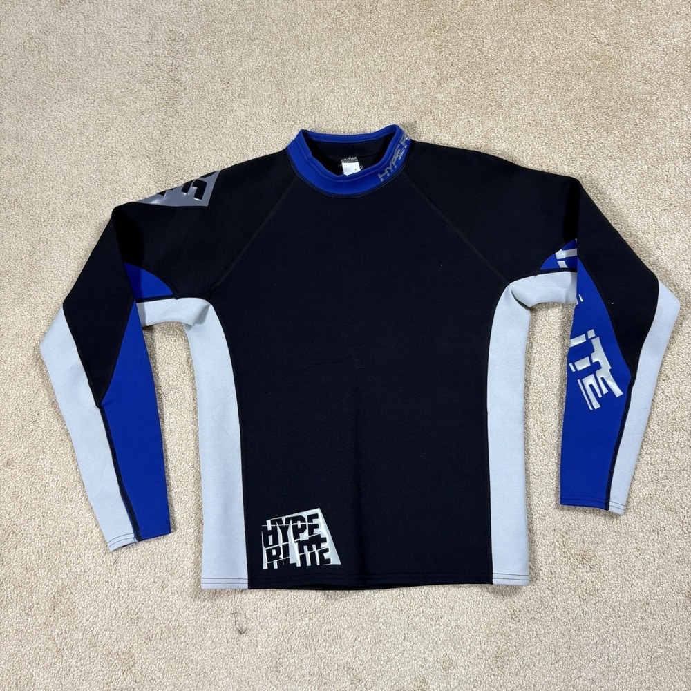 Hyperlite Wet Suit Blue Black Size Large L Long Sleeve Beach Surfing